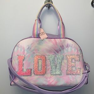 Girl's‎ OMG Accessories Love Tie Dye Duffle Bag - Purple